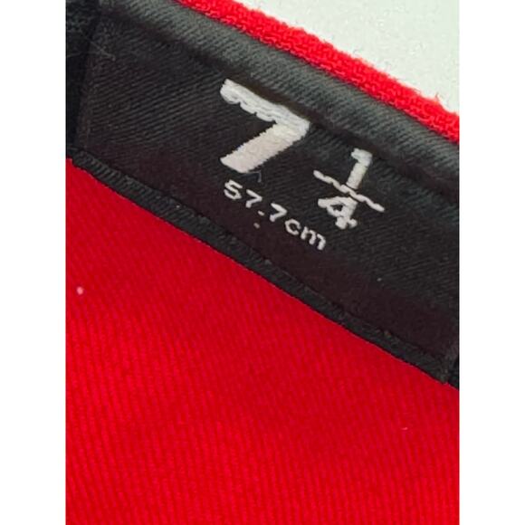 Washington Nationals Red Fitted Hat w/ White Stars Size 7 1/4 - Picture 9 of 12